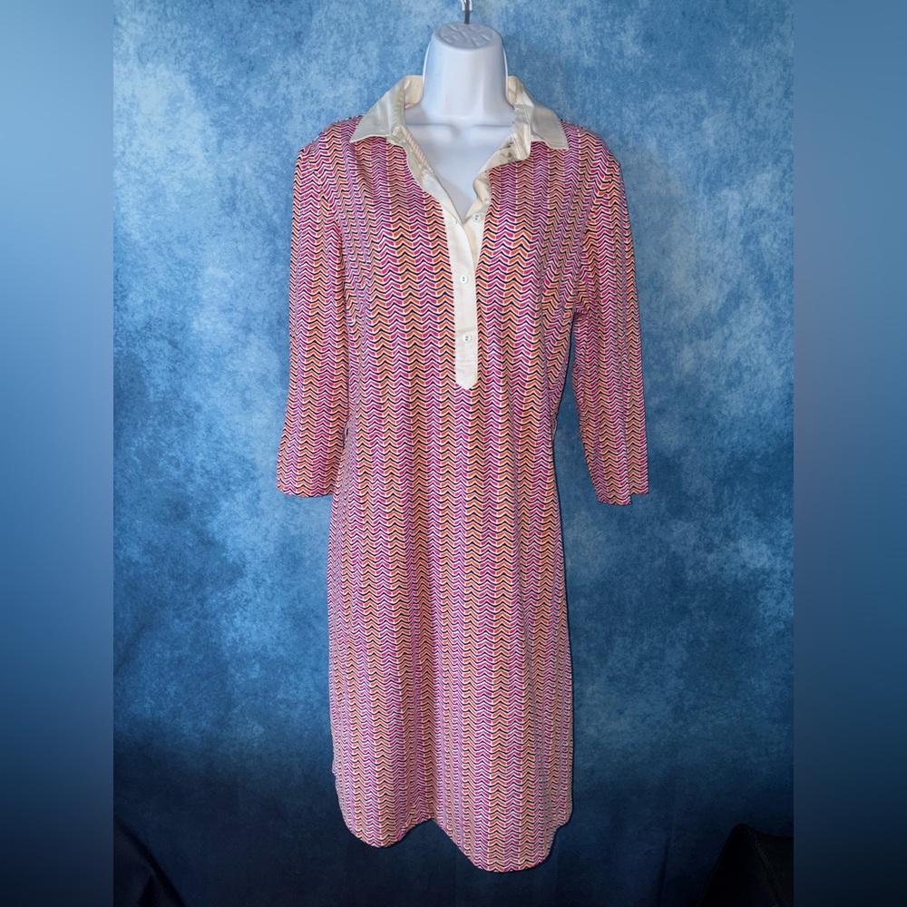 Jmclaughlin chevron print dress
